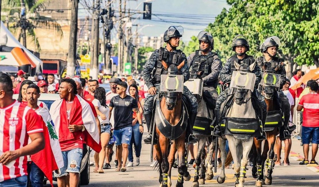 Polícia Militar detalha esquema de segurança para o clássico CRB x CSA no Estádio Rei Pelé