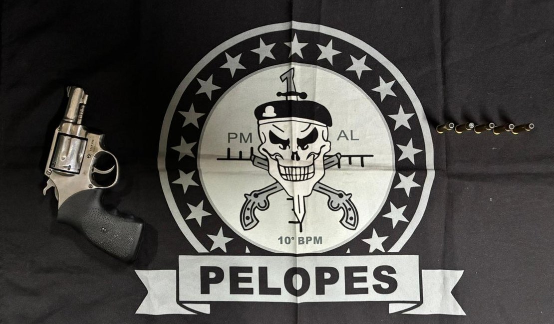 PM-AL prende homem por porte ilegal de arma e recupera motocicleta furtada no Agreste