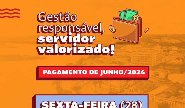 Prefeitura de Penedo paga salário de junho e 13º dos aniversariantes do mês na sexta-feira, 28