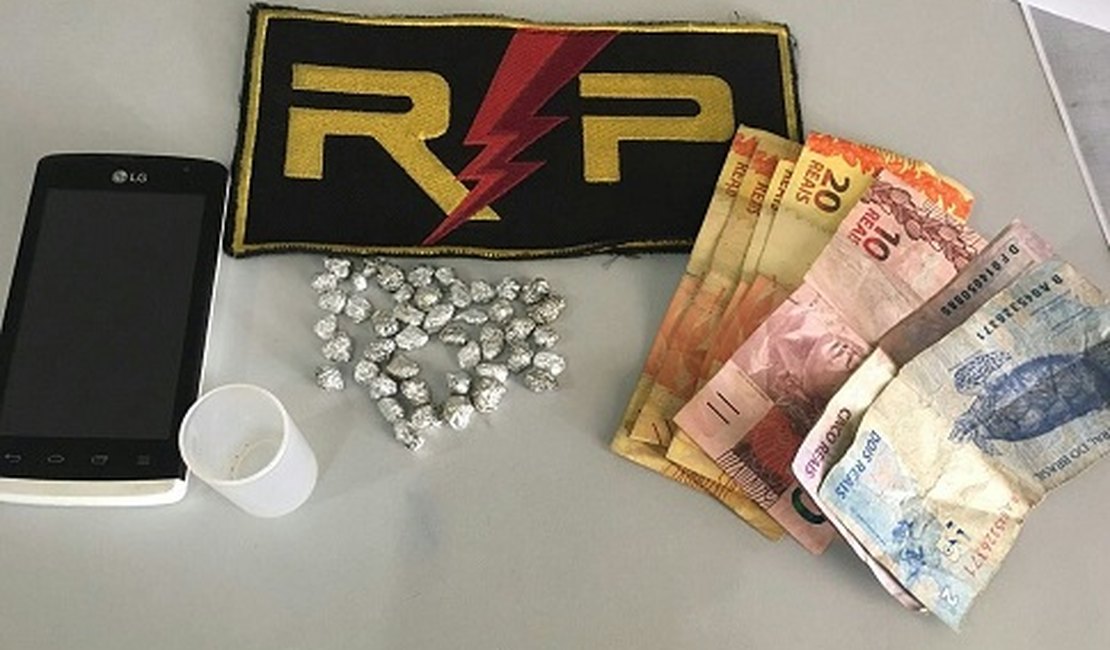 Casal é detido por tráfico de drogas na zona rural de Arapiraca