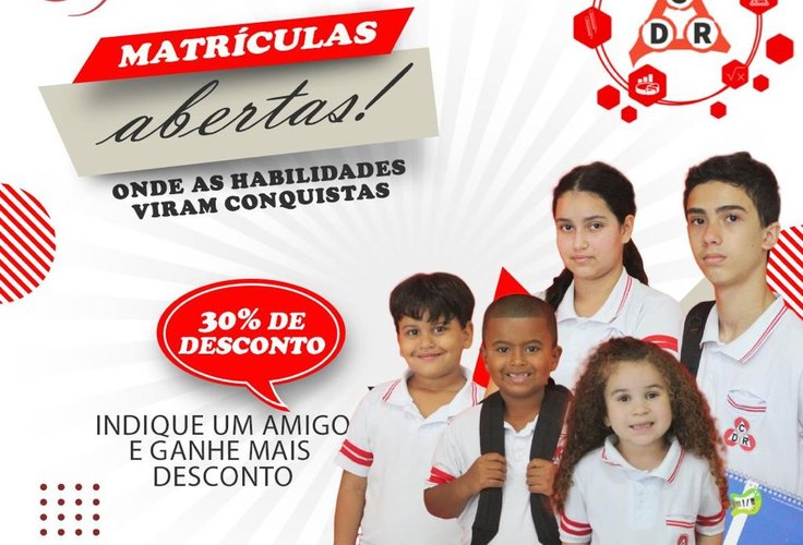 Colégio Domingos Rodrigues está com matrículas abertas para 2022! Estude numa escola premiada e que teve destaque nacional por uma educação de excelência!