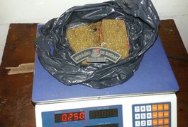 Menor é apreendido com 250 gramas de maconha, em Arapiraca