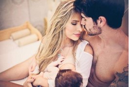 Que fofura! Ex-BBBs Adriana Sant’Anna e Rodrigão mostram rostinho do filho