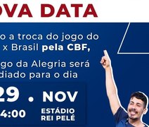 Após mudança na data, Jogo da Alegria é marcado para o dia 29 de novembro no Rei Pelé