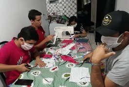 Sem concursos de quadrilhas, membros da Canarraiá costuram máscaras no lugar de figurinos