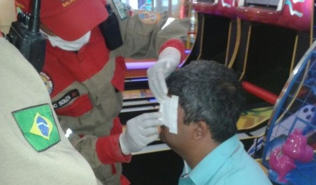 Homem sofre acidente de brinquedo do Arapiraca Garden Shopping