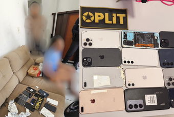 Casal é preso com 16 celulares após rastreamento de aparelho furtado em Maceió