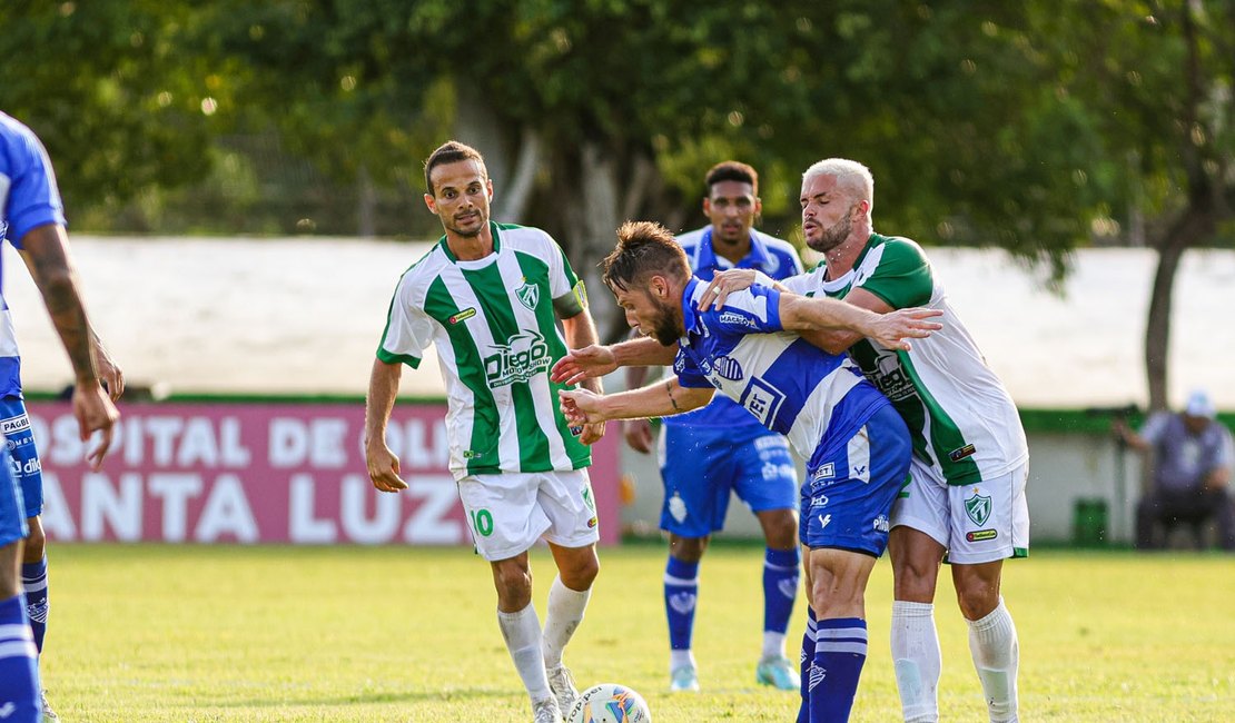 Murici e CSA empatam em 0 a 0 na abertura da 5ª rodada do Campeonato Alagoano