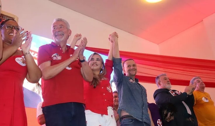 Chapa é lançada em Alagoas com Edinho Silva e Dafne Orion à frente do PT