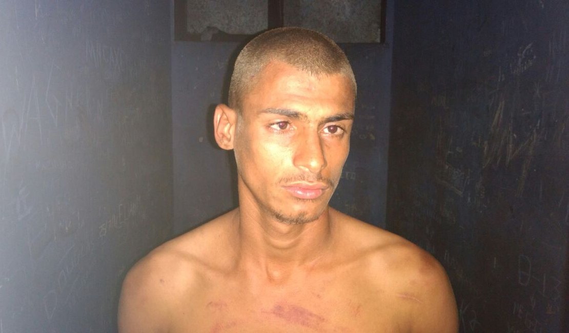 Jovem é detido suspeito de espancar homem com barra de ferro, em Boca da Mata, AL