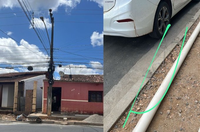 Moradora denuncia fiação baixa e constantes queda de fios energizados em Arapiraca