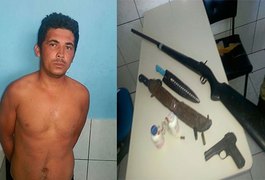 Polícia prende homens por porte ilegal e contravenção penal