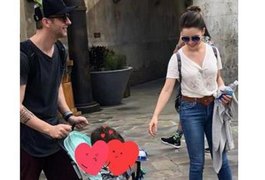 Sandy é criticada por passear com filho de 5 anos em carrinho de bebê