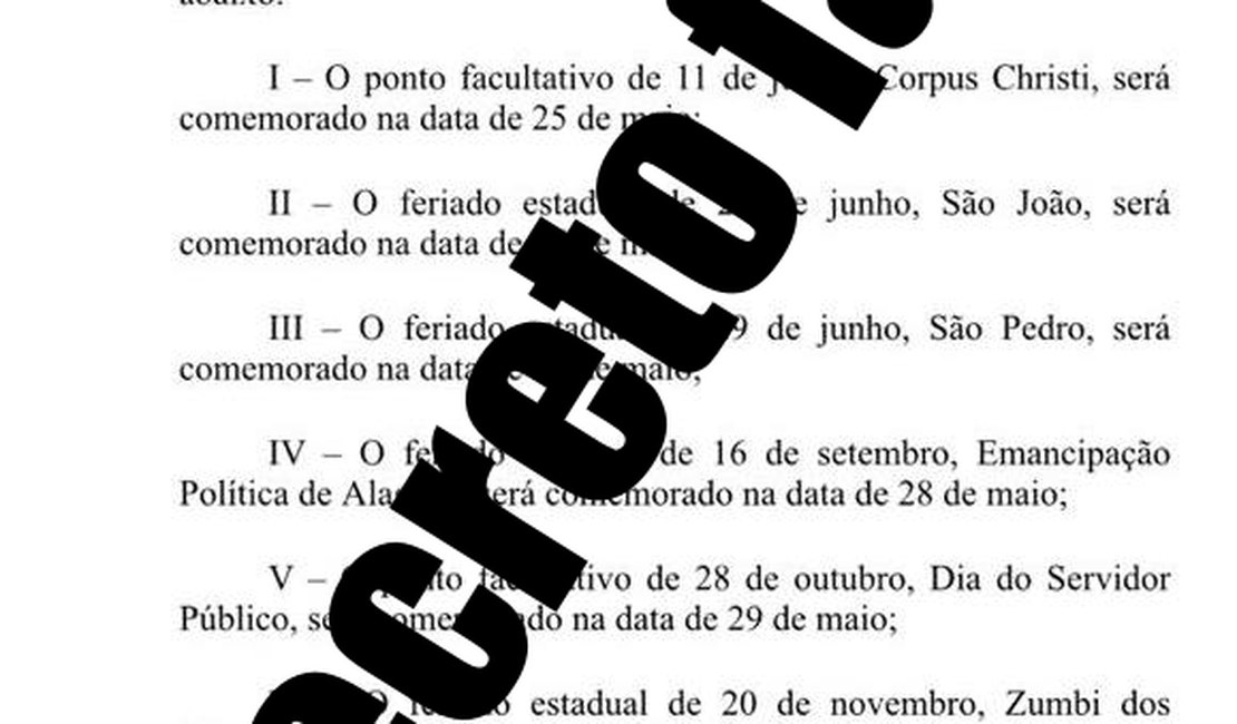 É falso o suposto novo decreto do Governo do Estado que circula nas redes sociais