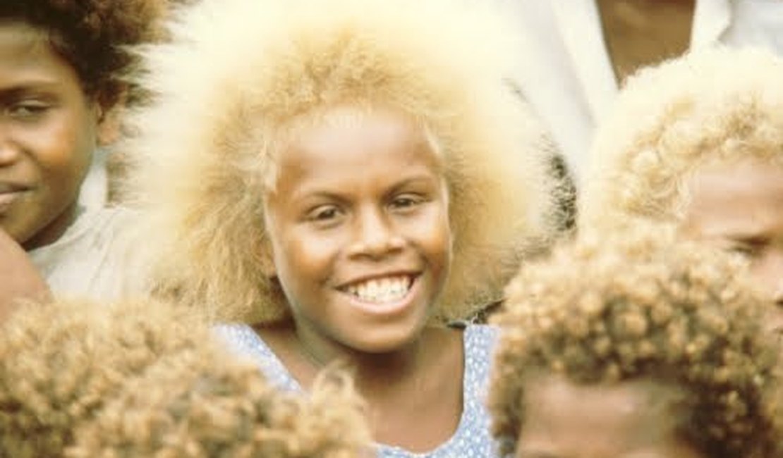 Ilhas Salomão: negros naturalmente loiros