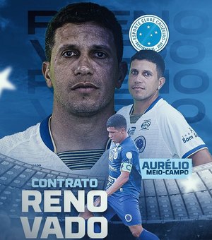 Cruzeiro de Arapiraca anuncia renovação de contrato com o meia Aurélio