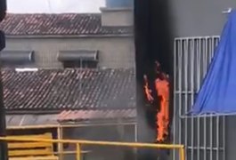 Princípio de incêndio é registrado em academia no bairro Cacimbas, em Arapiraca
