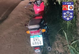 Polícia recupera moto de entregador de pizza que havia sido roubada em Arapiraca