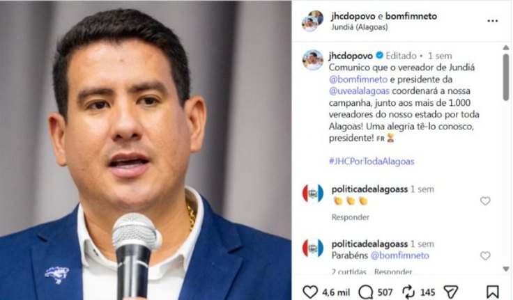 Coordenador de campanha de JHC vira réu por tentativa de homicídio em Alagoas