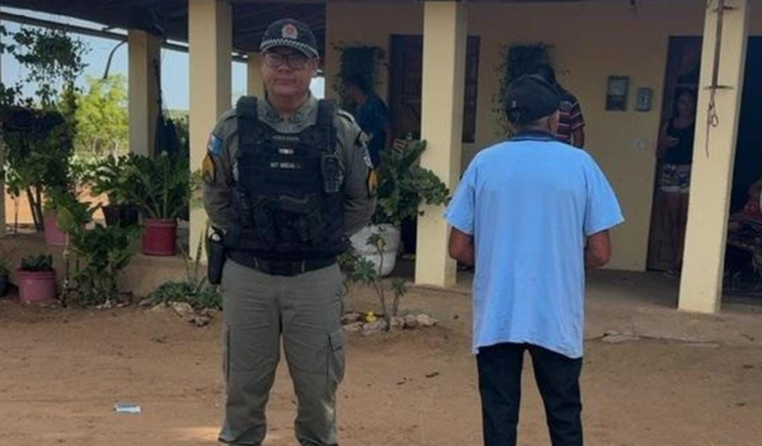 Idoso de 75 anos condenado por estupro de vulnerável é localizado e preso no Sertão