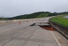 Seis trechos de rodovias federais estão interditadas em Alagoas, informa PRF