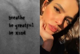 Nova tatuagem de Bruna Marquezine teria erro ortográfico