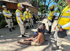 Ronda no Bairro atua em confusão na orla envolvendo turistas da Colômbia