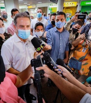 Vacinas serão distribuídas de maneira equânime aos municípios, garante Renan Filho