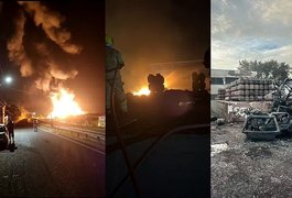 Depósito de gás pega fogo em Minas Gerais