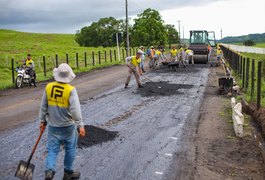 Federalização de rodovias: obras da BR-424 devem ser concluídas em até três meses, diz Renan Filho