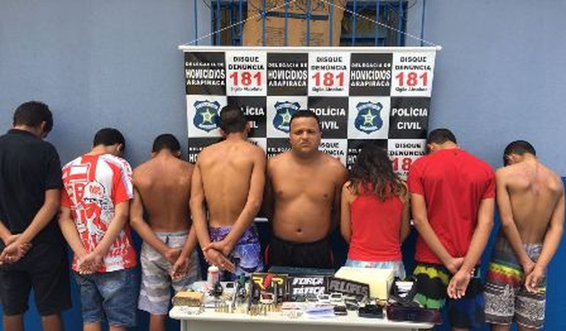 Operação integrada prende grupo suspeito de vários crimes em Arapiraca