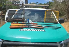 Polícia Ambiental prende homem que criava aves silvestres ilegalmente em residência, no interior de AL