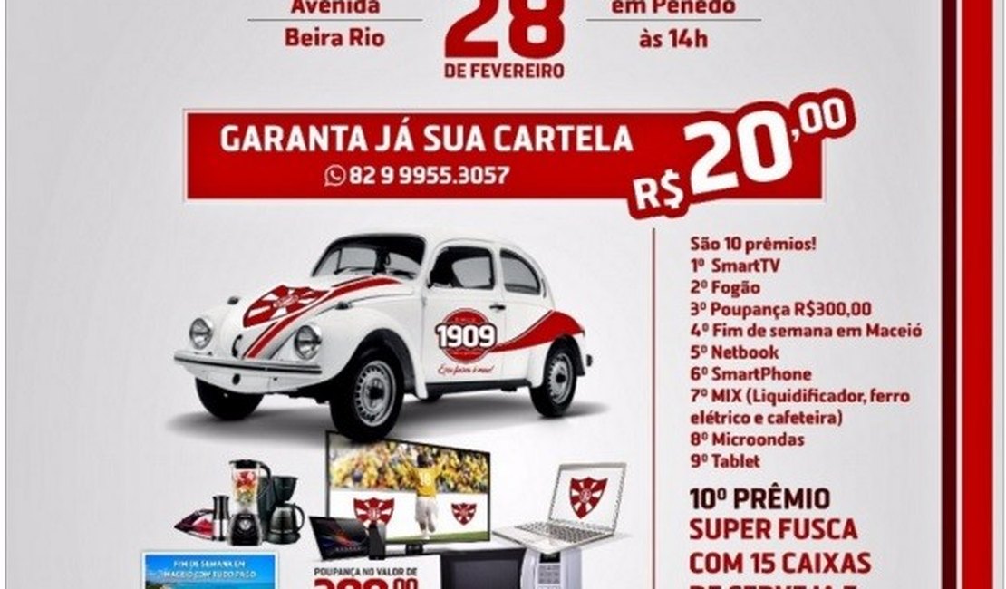 Penedense tenta superar a crise com sorteio de prêmios em bingo