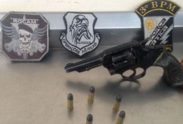Guarnições da PM retiram de circulação mais uma arma de fogo em Arapiraca