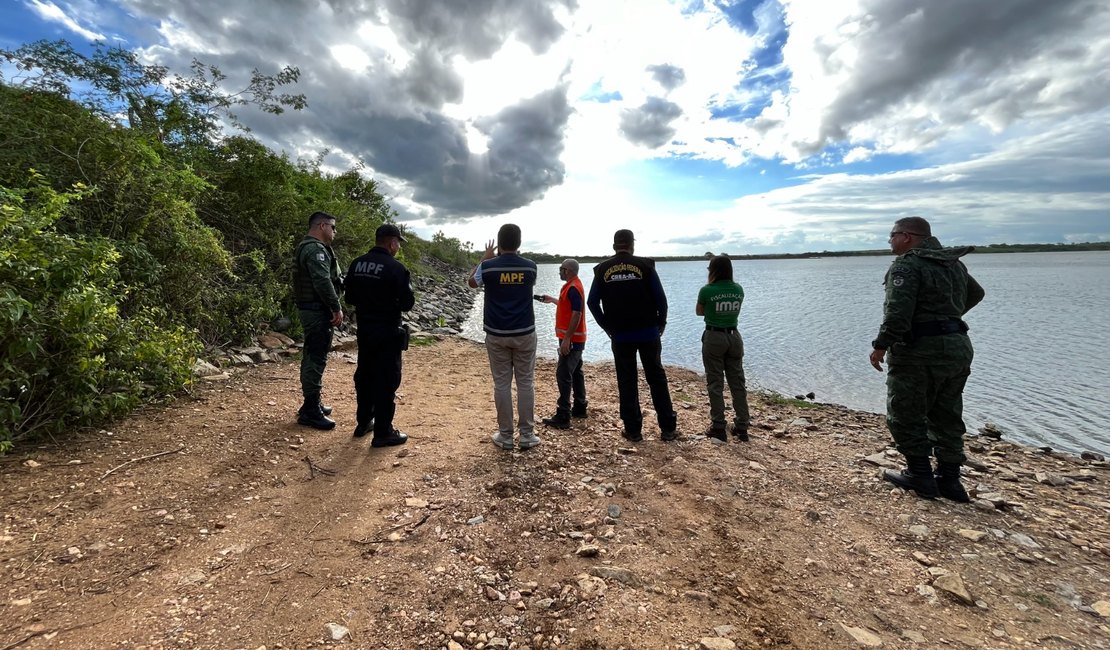 FPI constata situação de abandono e falta de manutenção da maior barragem de Alagoas