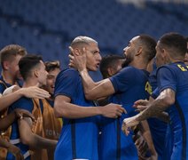 Olímpiadas: Com dois de Richarlison, seleção brasileira vence a Arábia Saudita e avança às quartas