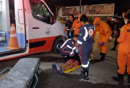 Motociclista fica ferido ao ser atingido por carro na AL-220, em Arapiraca