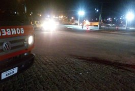 Colisão entre moto e carro deixa um morto e um ferido na BR-104, em União dos Palmares