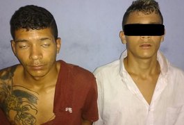 Dupla é presa suspeita de roubar moto em Arapiraca