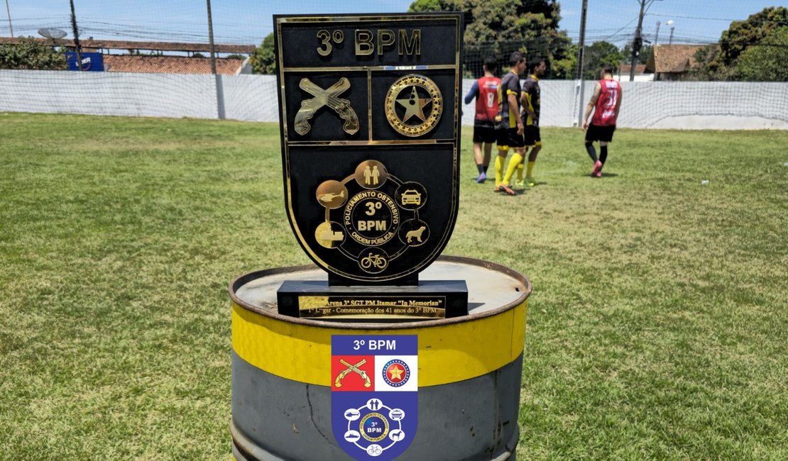 Torneio de futebol marca encerramento das comemorações dos 41 anos do 3º BPM