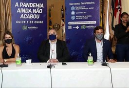 PE suspende feriado de carnaval por causa da pandemia e volta a ameaçar fechamento de parques