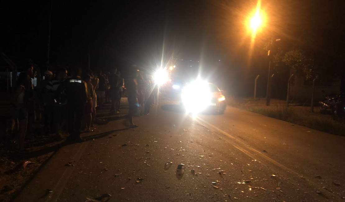 Vídeo. Colisão entre caminhão e carros de passeio deixa feridos na ﻿AL-220, no Sertão de Alagoas
