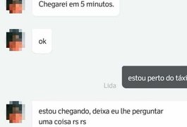 Motorista por aplicativo sugere à passageira: “Afim de fazer um oral?”