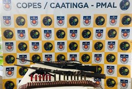 Copes-Caatinga apreende três armas de fogo e munições em assentamento de Olho D’Água do Casado