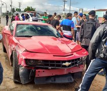 VÍDEO: Jogador de futebol se envolve em acidente e atropela funcionário da UE em Arapiraca