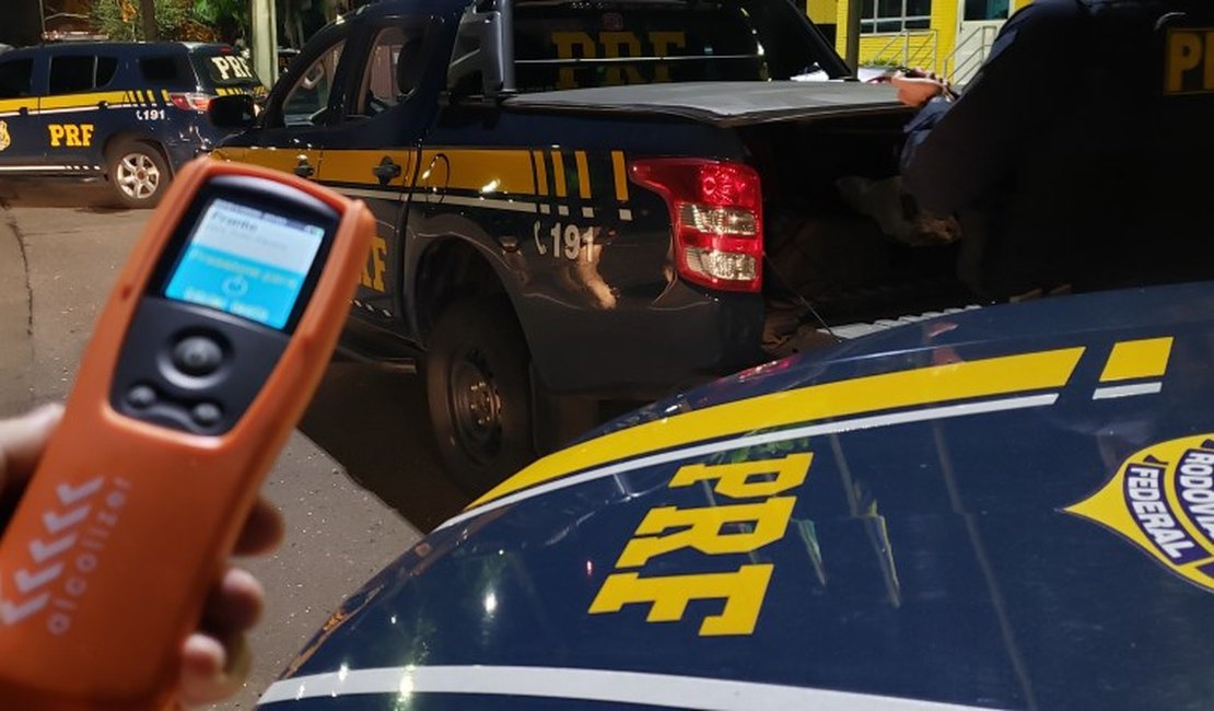 PRF prende dois homens por embriaguez ao volante em trechos da BR-316 em Alagoas