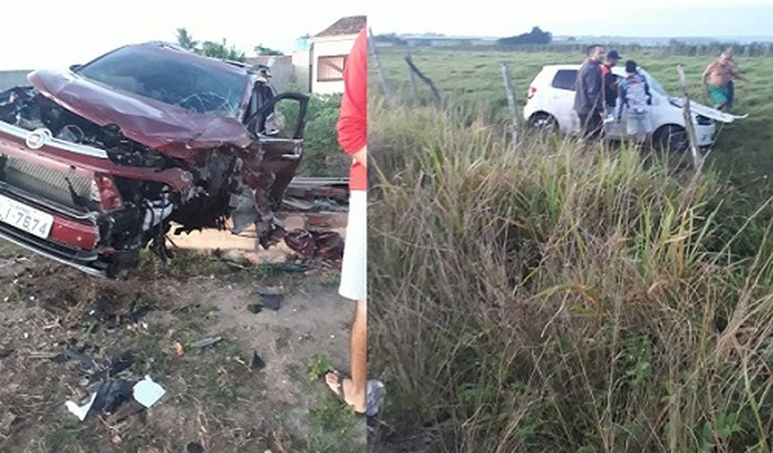 Grave acidente na rodovia AL-110, em São Sebastião, deixa duas pessoas feridas