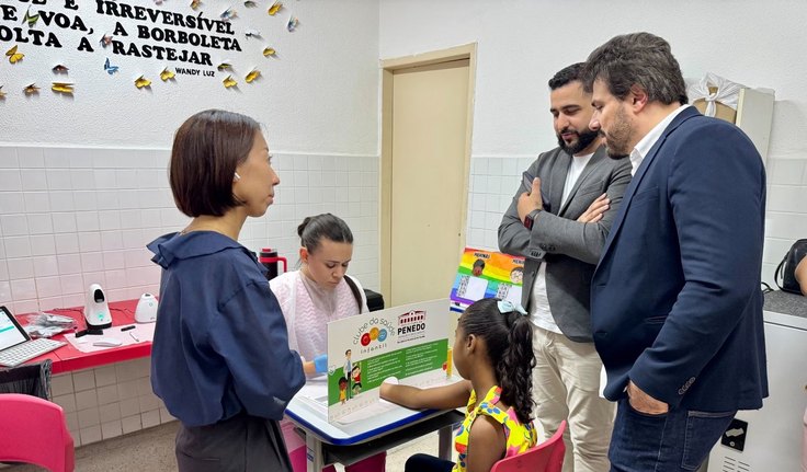 Clube da Saúde Infantil: Penedo recebe visita de representantes da empresa japonesa parceira no projeto inédito no Brasil