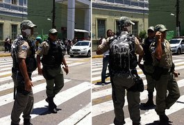 Policial militar é pichado durante passeata em Pernambuco