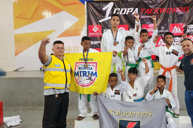 Atletas do Ronda Mirim conquistam ouro e bronze na Copa de Taekwondo de Arapiraca